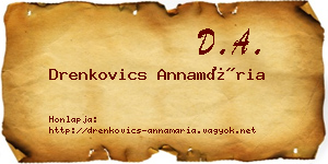 Drenkovics Annamária névjegykártya